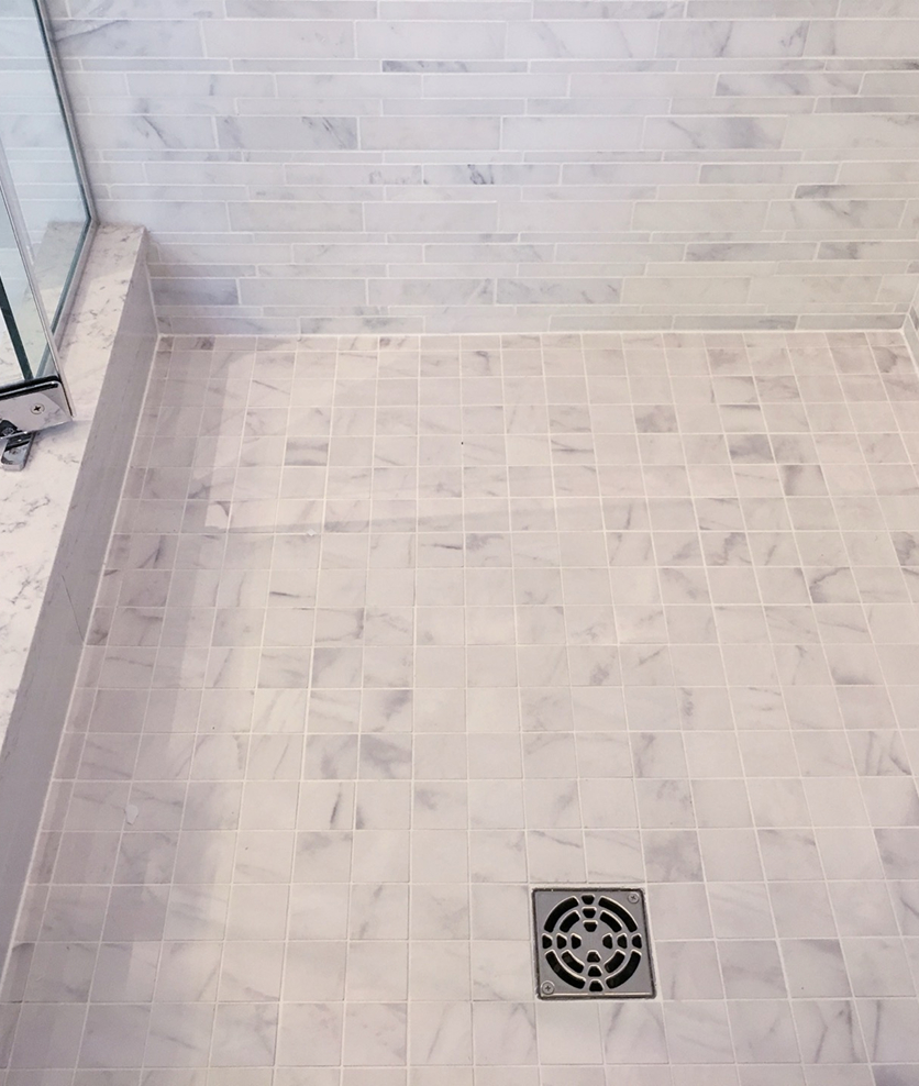 Professional tile installation