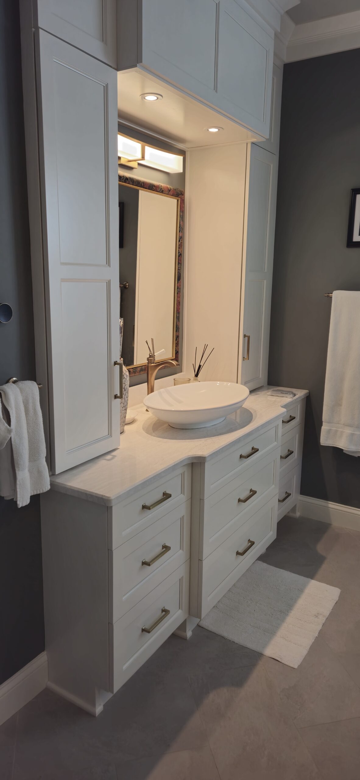 residential bathroom remodel.